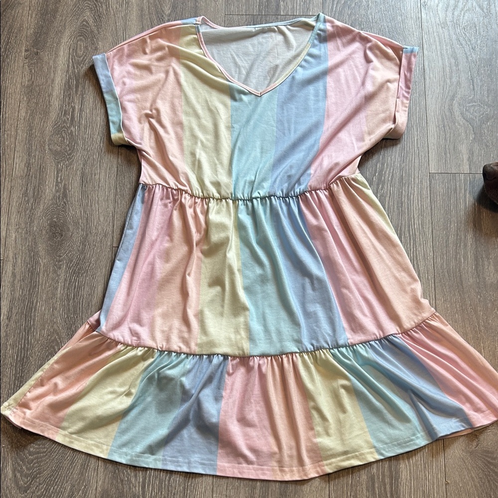 Shein Pastel Striped Women’s Dress